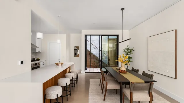 a room with furniture and wooden floor