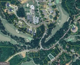 a view of a swimming pool with a yard