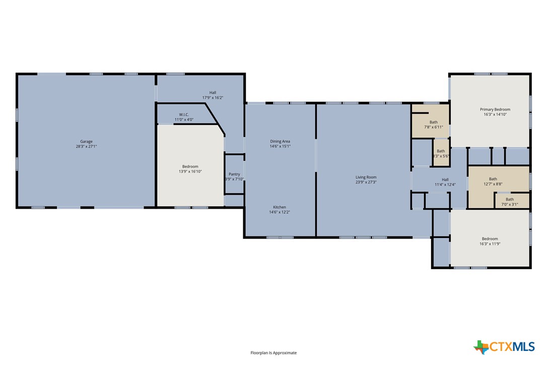 301 Thomas Street Rogers, TX 76569 - Photo 29 of 29 a picture of a floor plan
