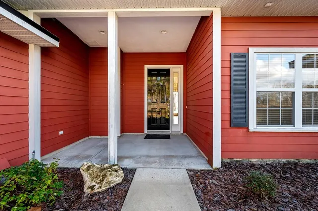 a view of front door of a house