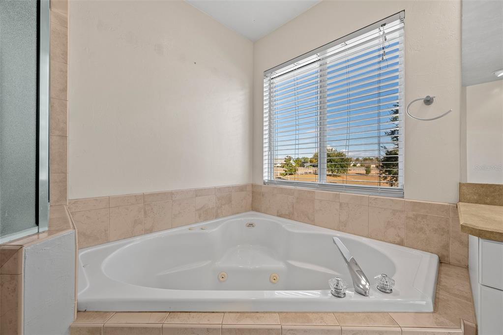 10215 Southwest 98th Avenue Gainesville, FL 32608 - Photo 21 of 39 a white bath tub sitting in a bathroom next to a window
