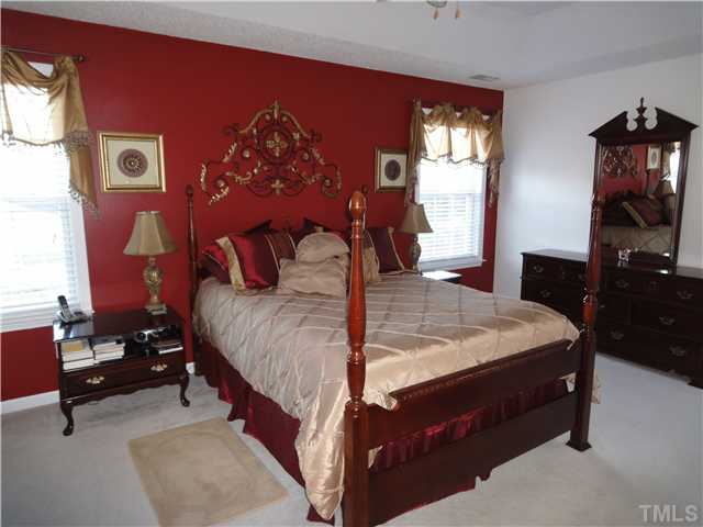 4621 Drewbridge Way Raleigh, NC 27604 - Photo 13 of 25 Plenty of wall space for triple dresser & 2 bedside tables.