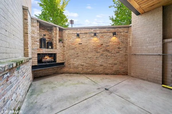 a view of outdoor space and barbecue grill