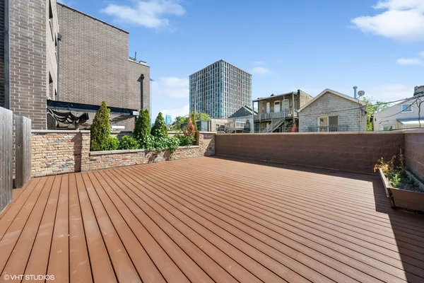 a view of a house with roof deck