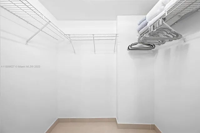 a view of a room with rack on the wall