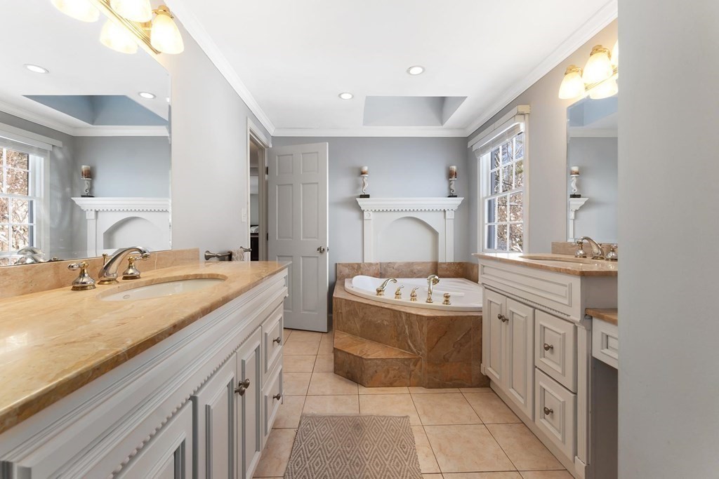 64 Jenkins Road Andover, MA 01810 - Photo 18 of 31 a spacious bathroom with a sink double vanity and a mirror