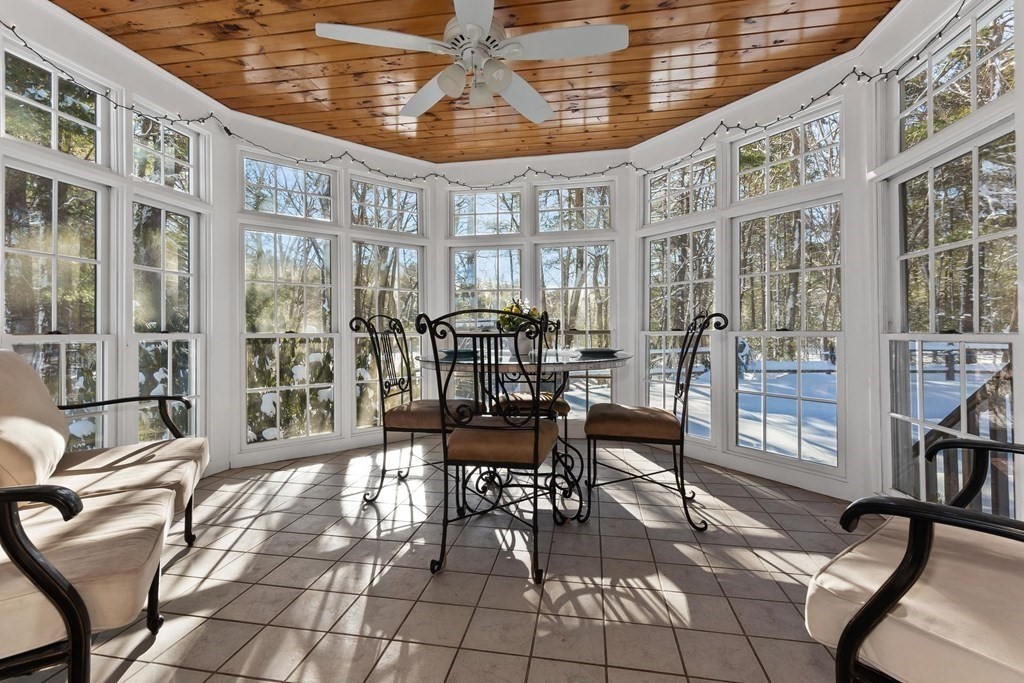 64 Jenkins Road Andover, MA 01810 - Photo 10 of 31 a dining room with furniture and floor to ceiling windows