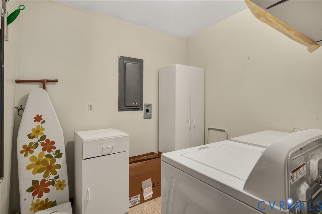 6450 Holborn Road Richmond, VA 23224 - Photo 11 of 20 Laundry room with electric panel, separate washer