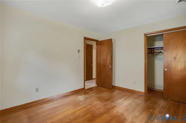 a view of an empty room