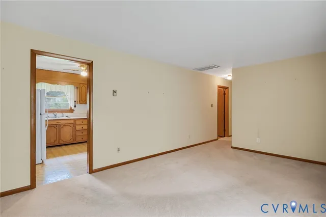 a view of an empty room