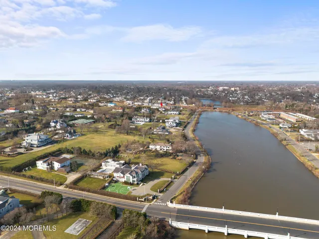 a view of lake and yard