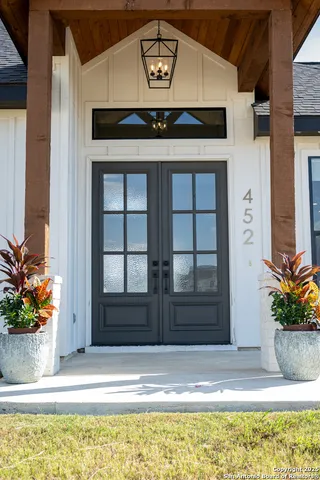 a view of front door