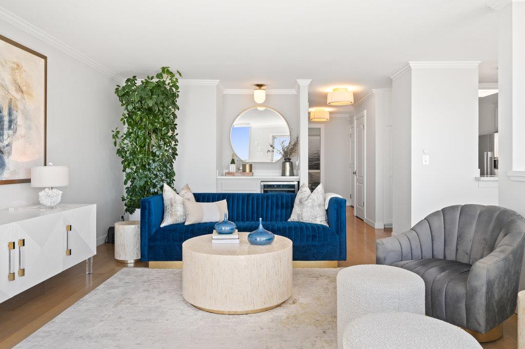 415 Roberts Road Pacifica, CA 94044 - Photo 18 of 69 a living room with furniture and a potted plant