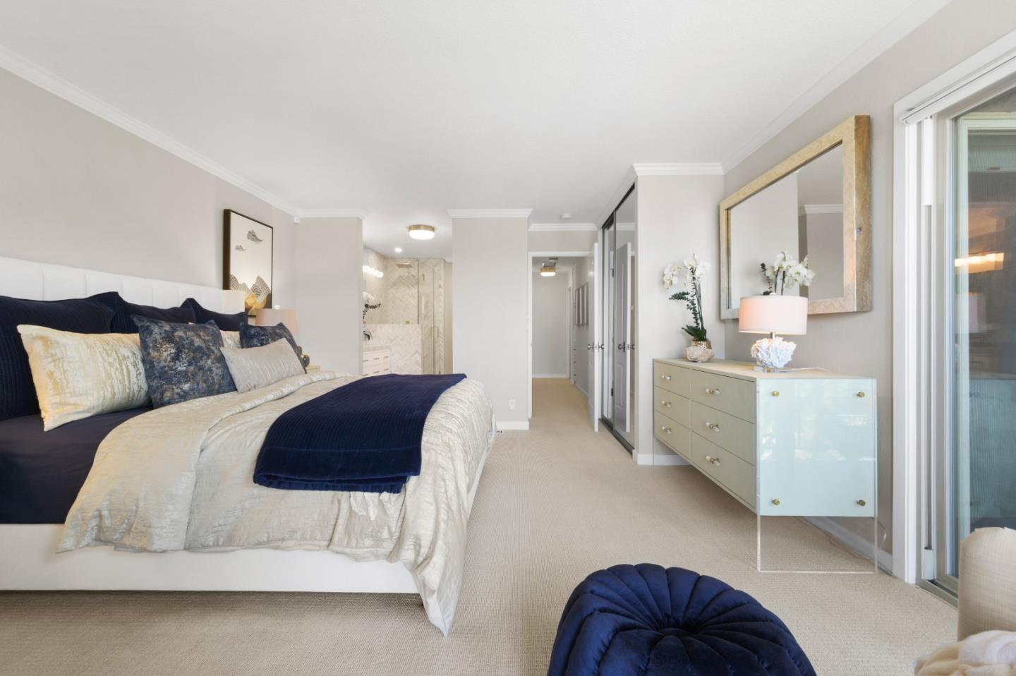 415 Roberts Road Pacifica, CA 94044 - Photo 43 of 69 a bedroom with a bed and a couch