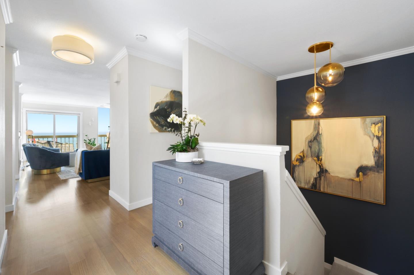 415 Roberts Road Pacifica, CA 94044 - Photo 5 of 69 a view of entryway and bedroom with wooden floor