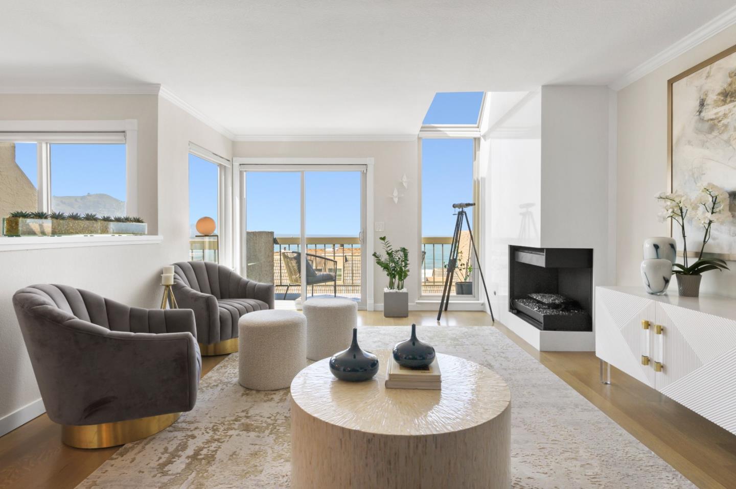 415 Roberts Road Pacifica, CA 94044 - Photo 8 of 69 a living room with furniture and a flat screen tv