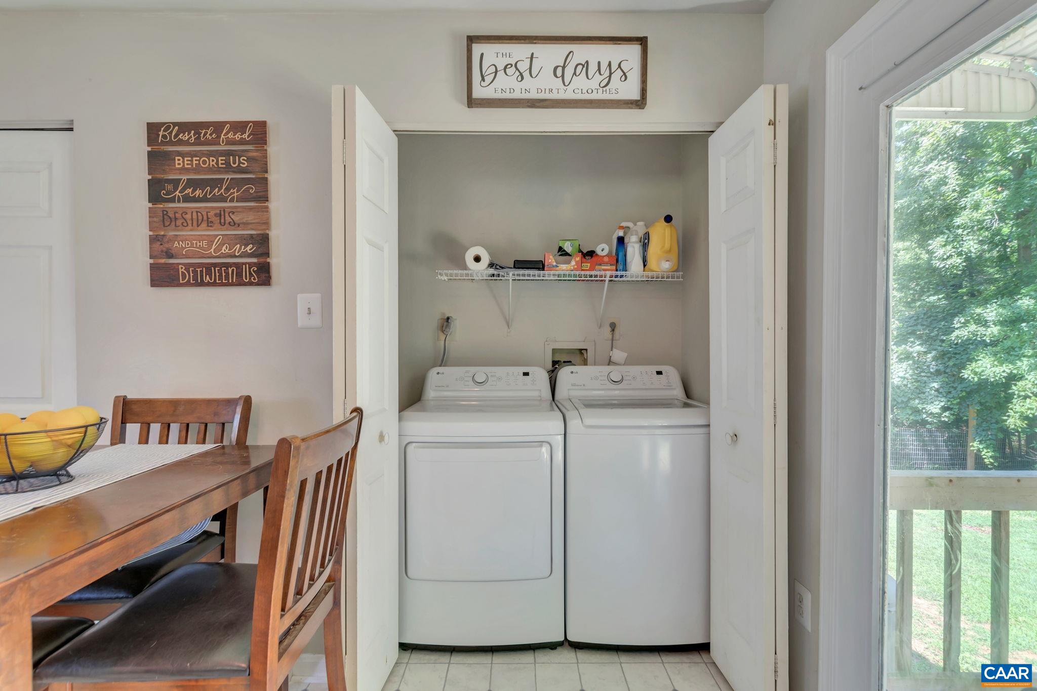 2597 Ridge Road Palmyra, VA 22963 - Photo 16 of 28 a utility room with dryer and washer