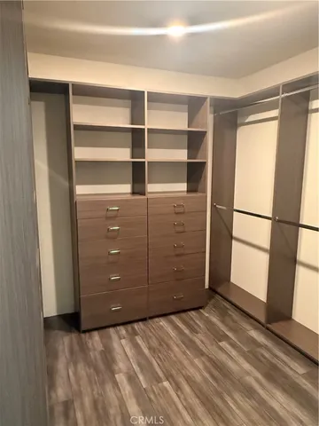 a close view of closet