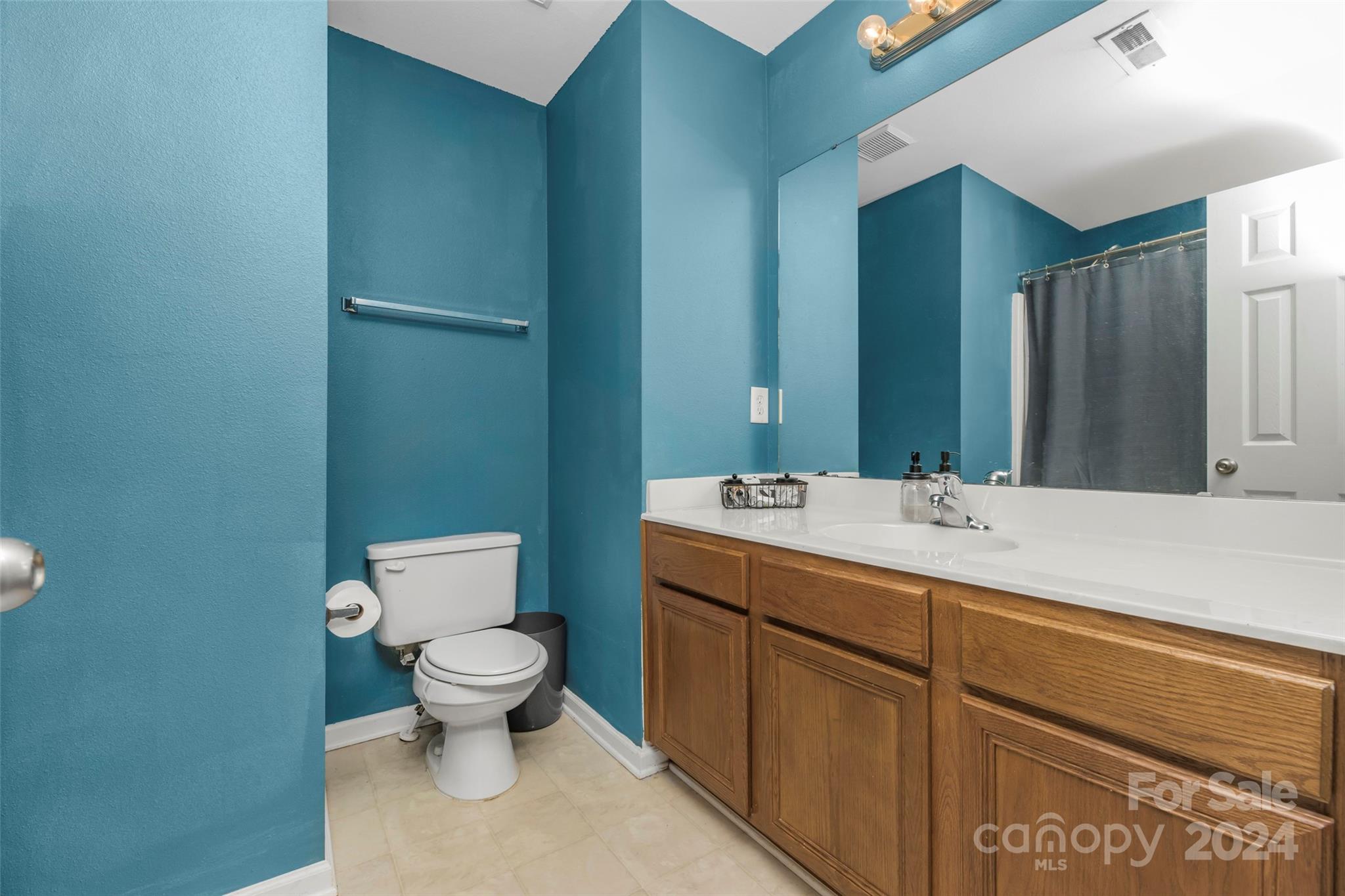 5810 Fox Ridge Lane Winston-Salem, NC 27104 - Photo 20 of 30 a bathroom with a sink toilet and mirror