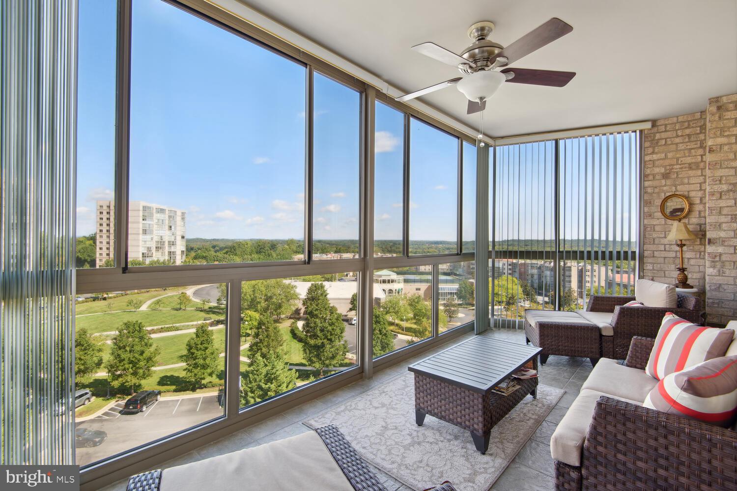 19375 Cypress Ridge Terrace, Unit 607 Leesburg, VA 20176 - Photo 7 of 30 Expansive glass enclosed balcony, amazing views