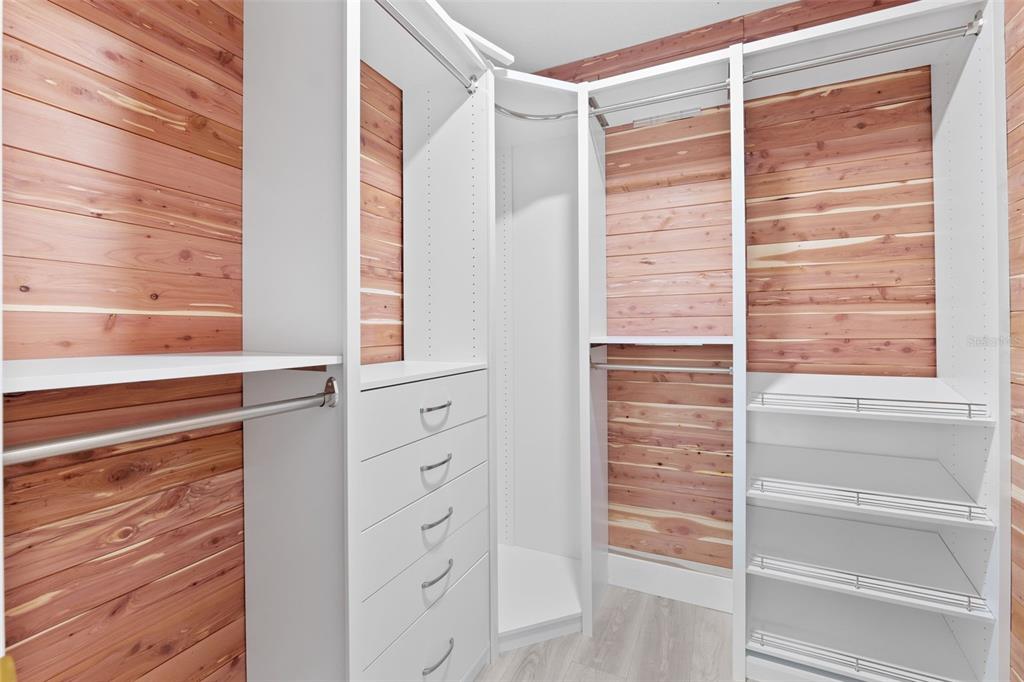 8231 31st Terrace North St. Petersburg, FL 33710 - Photo 30 of 55 a view of walk in closet with empty racks