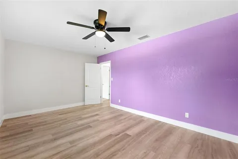 a view of small space with racks on the wall