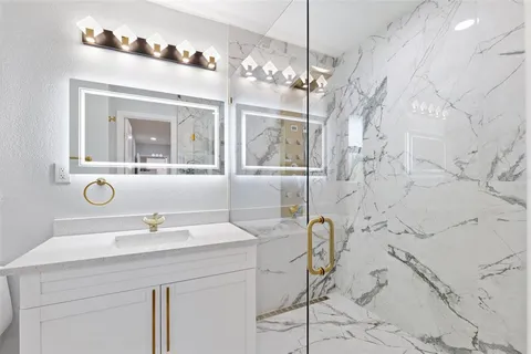 a view of small space with racks on the wall