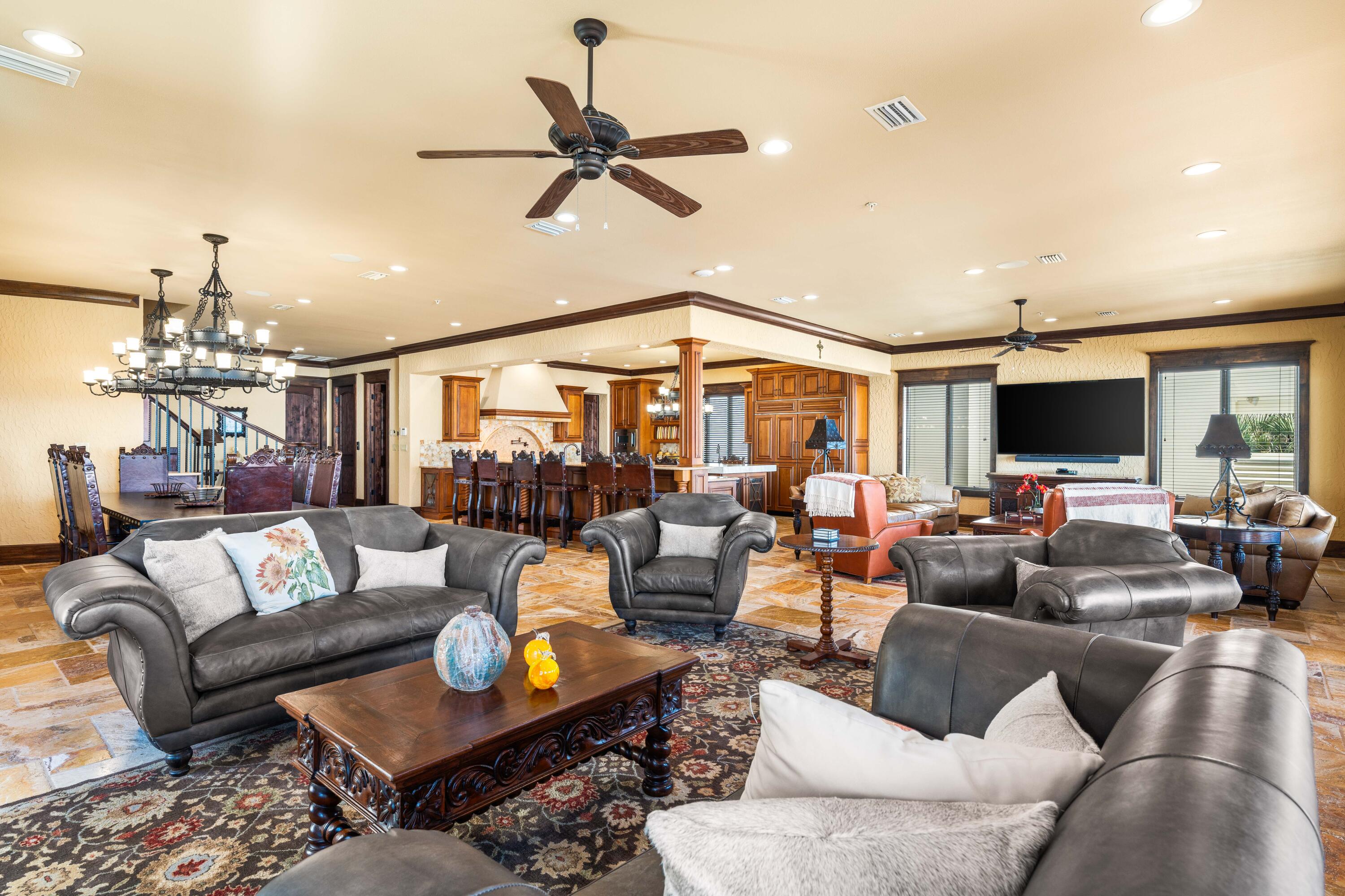 107 Elysee Court Inlet Beach, FL 32461 - Photo 16 of 98 a living room with furniture and a flat screen tv