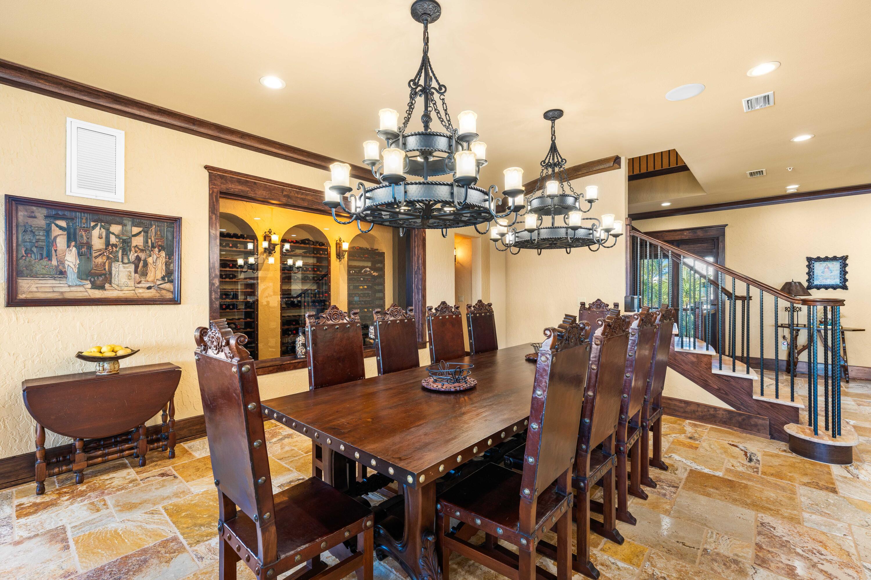 107 Elysee Court Inlet Beach, FL 32461 - Photo 18 of 98 a view of a dining room with furniture and chandelier