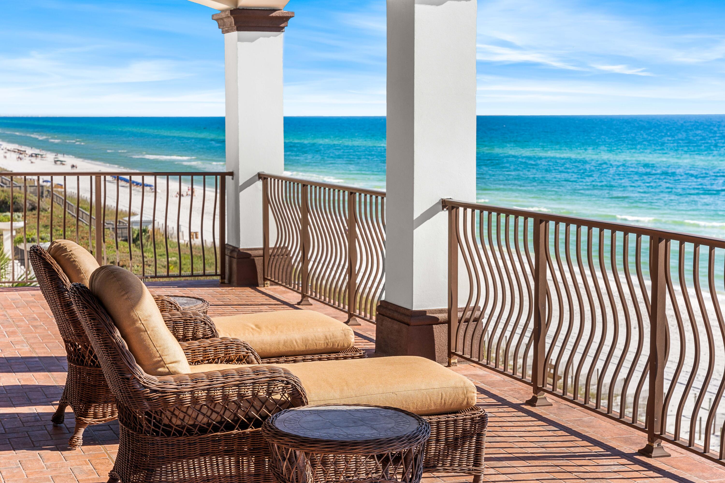 107 Elysee Court Inlet Beach, FL 32461 - Photo 59 of 98 a view of a balcony with chairs