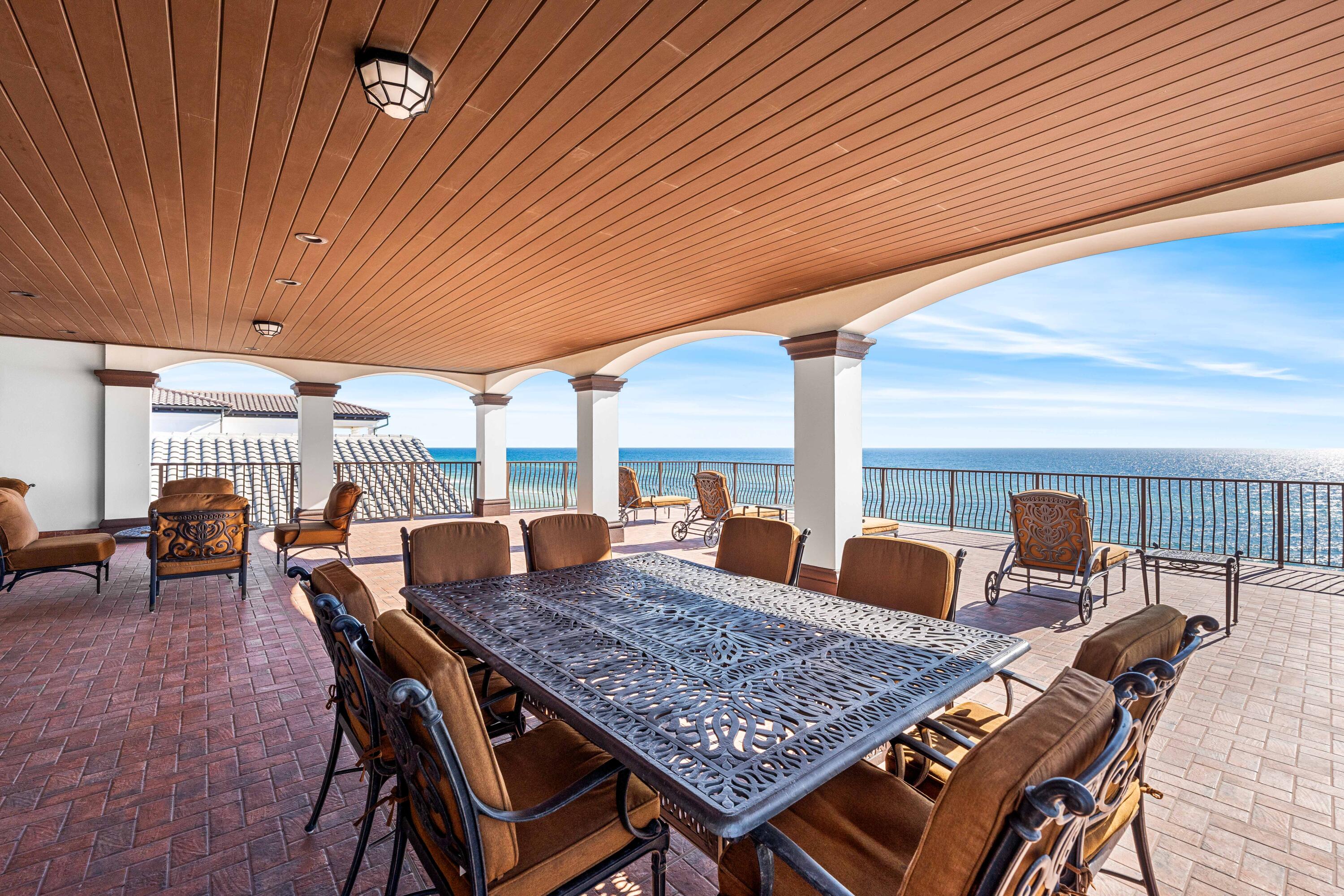 107 Elysee Court Inlet Beach, FL 32461 - Photo 72 of 98 a outdoor dining space with furniture and outdoor view