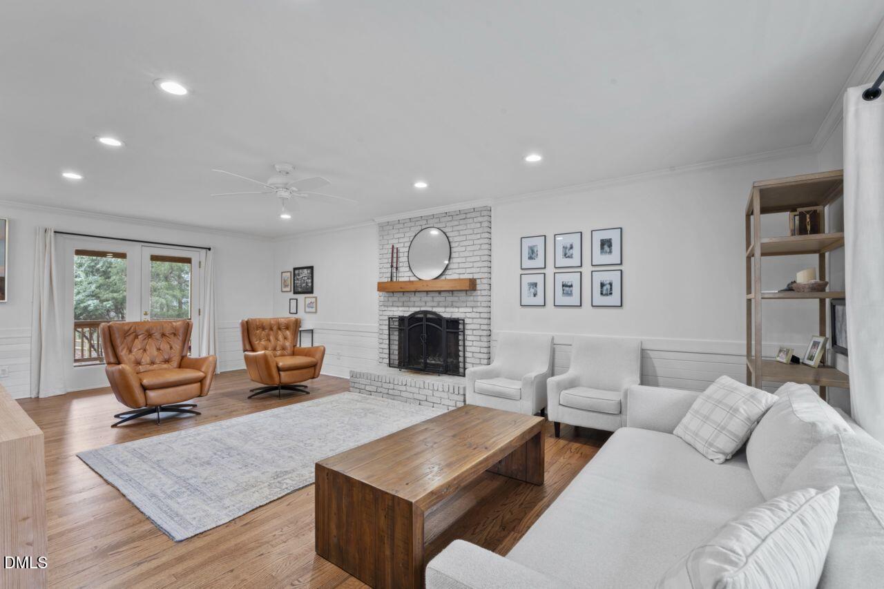 1809 Bridgeport Drive Raleigh, NC 27615 - Photo 2 of 46 Spacious Living Room. Refinished hardwood floors