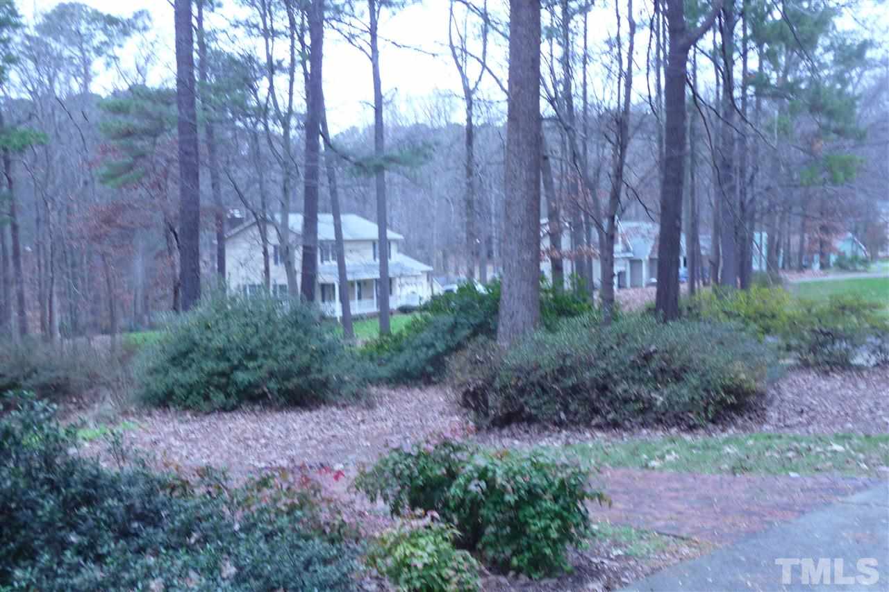 8705 Brandon Station Road Raleigh, NC 27613 - Photo 14 of 16 a view of a backyard with large trees