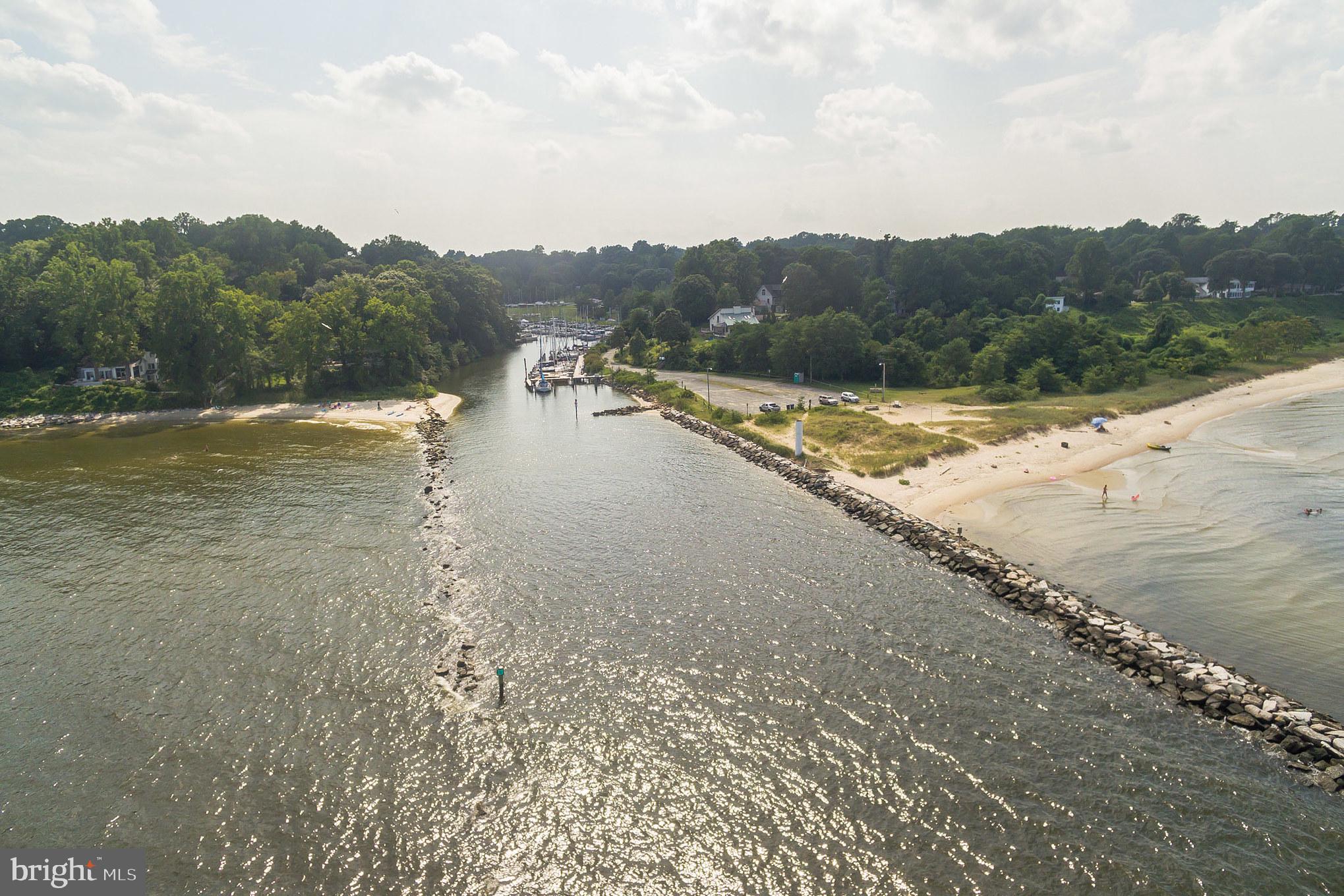 6070 Hill Road St. Leonard, MD 20685 - Photo 11 of 11 Flag Harbor Marina, "community north beach" on RT