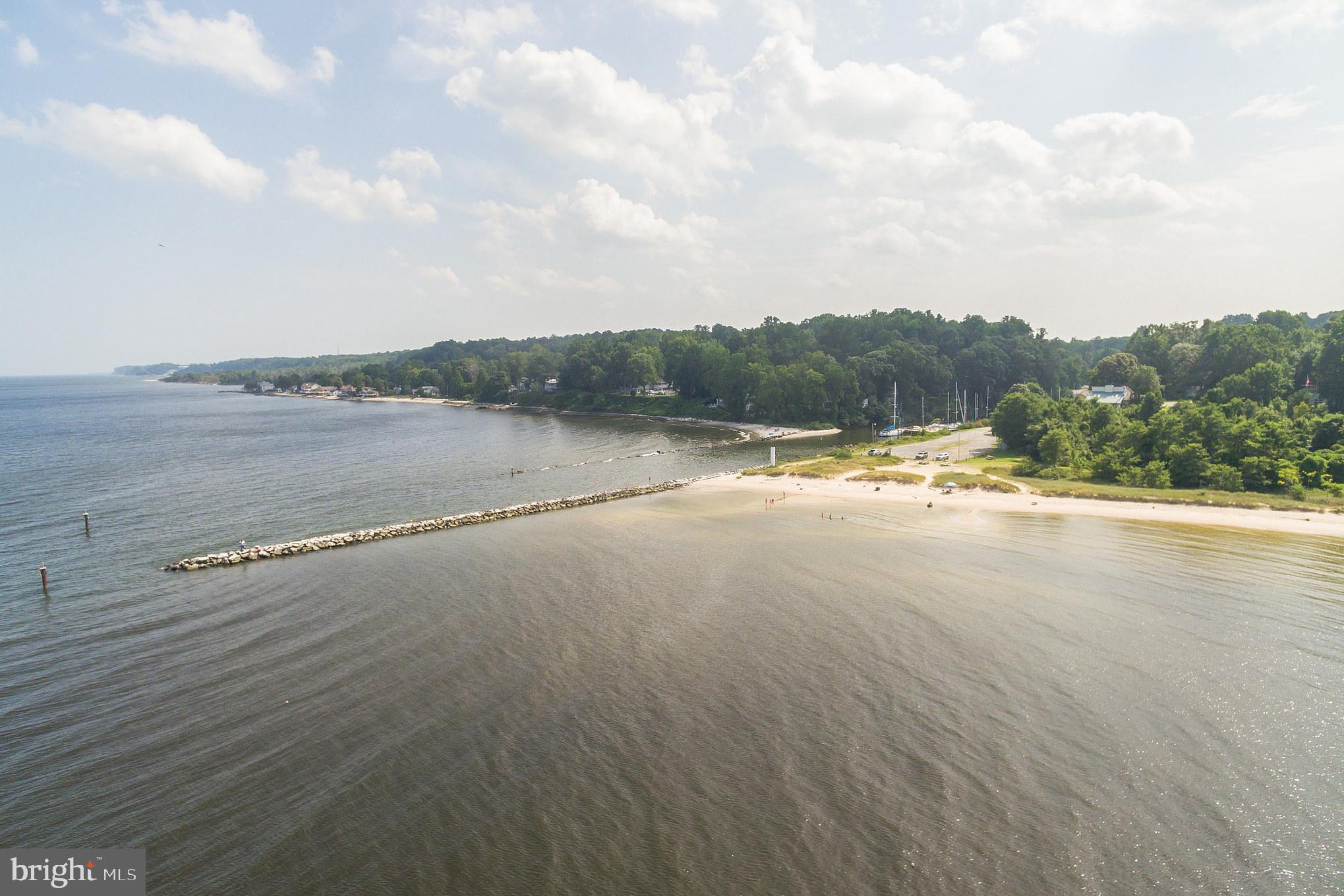 6070 Hill Road St. Leonard, MD 20685 - Photo 9 of 11 Aerial of Long Beach "community north beach"