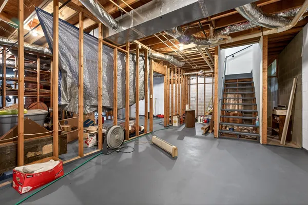 a view of storage and utility room