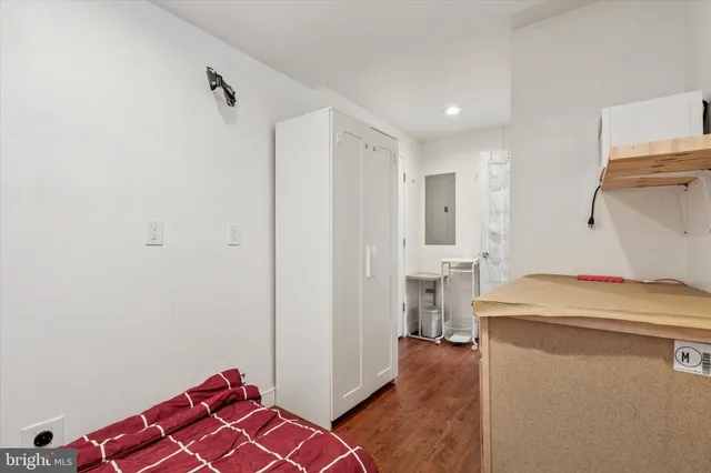 a room with storage and utility