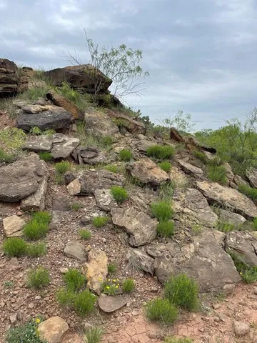 a view of a lake with mountain