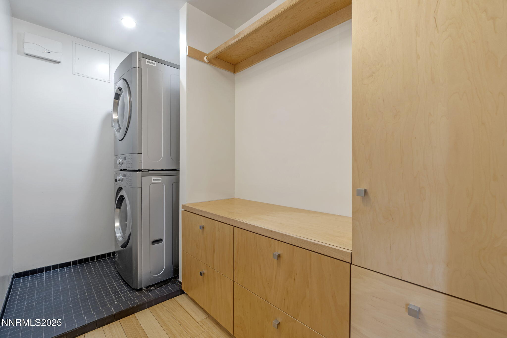880 South Center Street Reno, NV 89501 - Photo 18 of 54 a utility room with wooden floor washer and dryer
