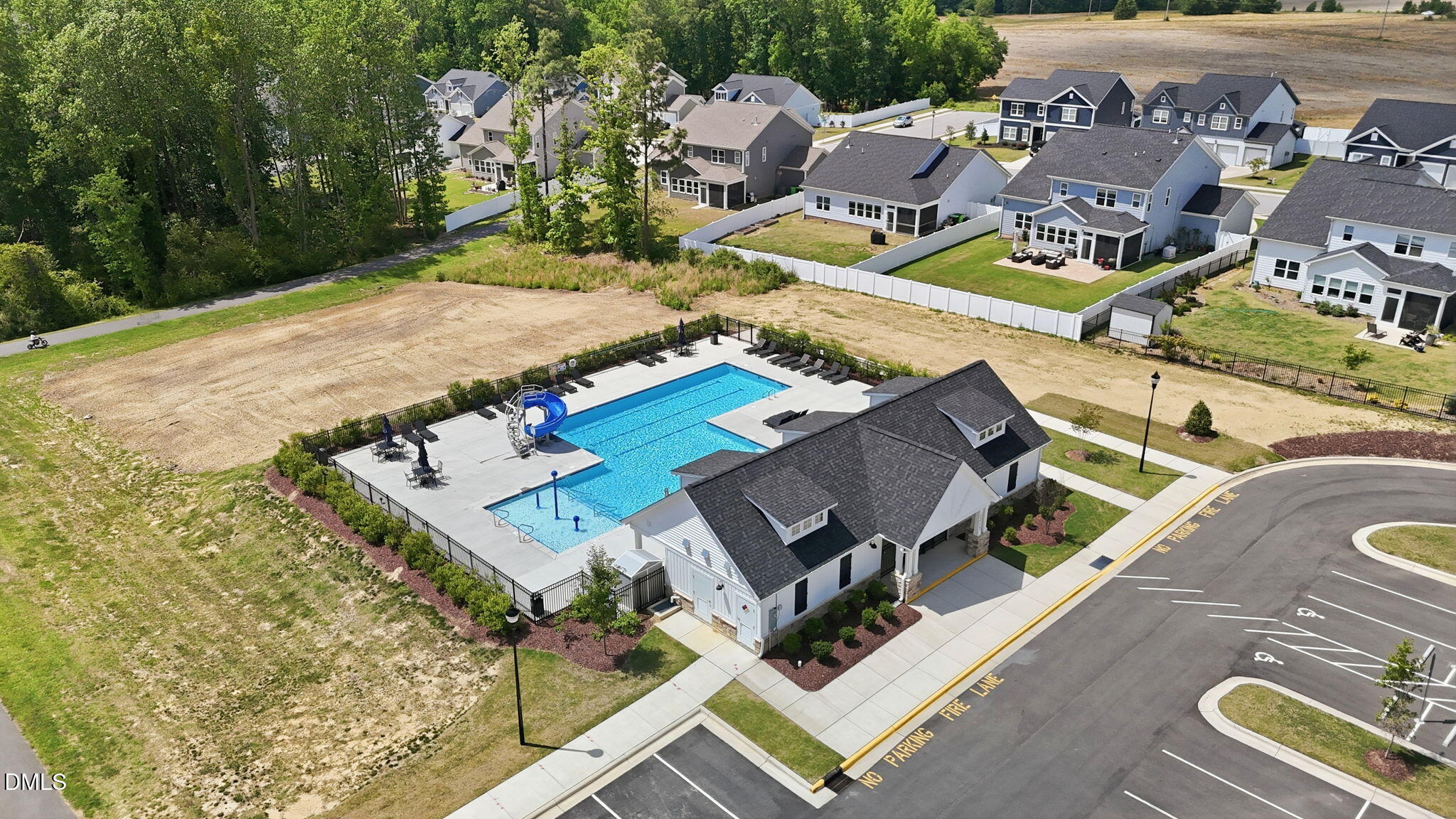 104 Kavanaugh Road Wake Forest, NC 27587 - Photo 34 of 36 an aerial view of a house with a yard