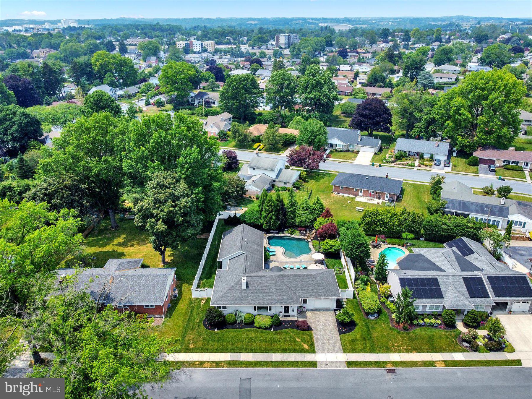 503 Maple Avenue Hershey, PA 17033 - Photo 41 of 43 an aerial view of a house with a yard