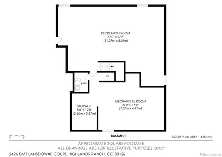$778,000 | 2426 East Lansdowne Court, Highlands Ranch, CO 80126
