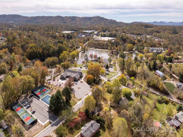 an aerial view of a city