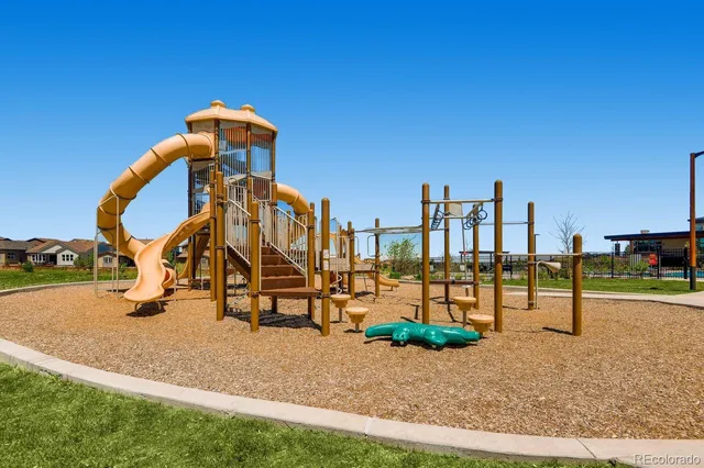 a park bench sitting in the middle of a park