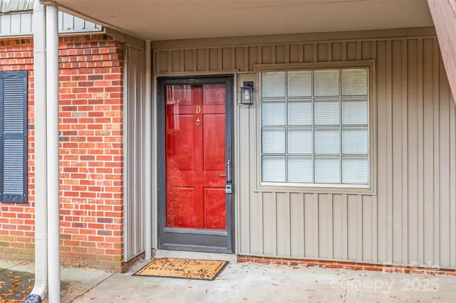 a view of an entryway door