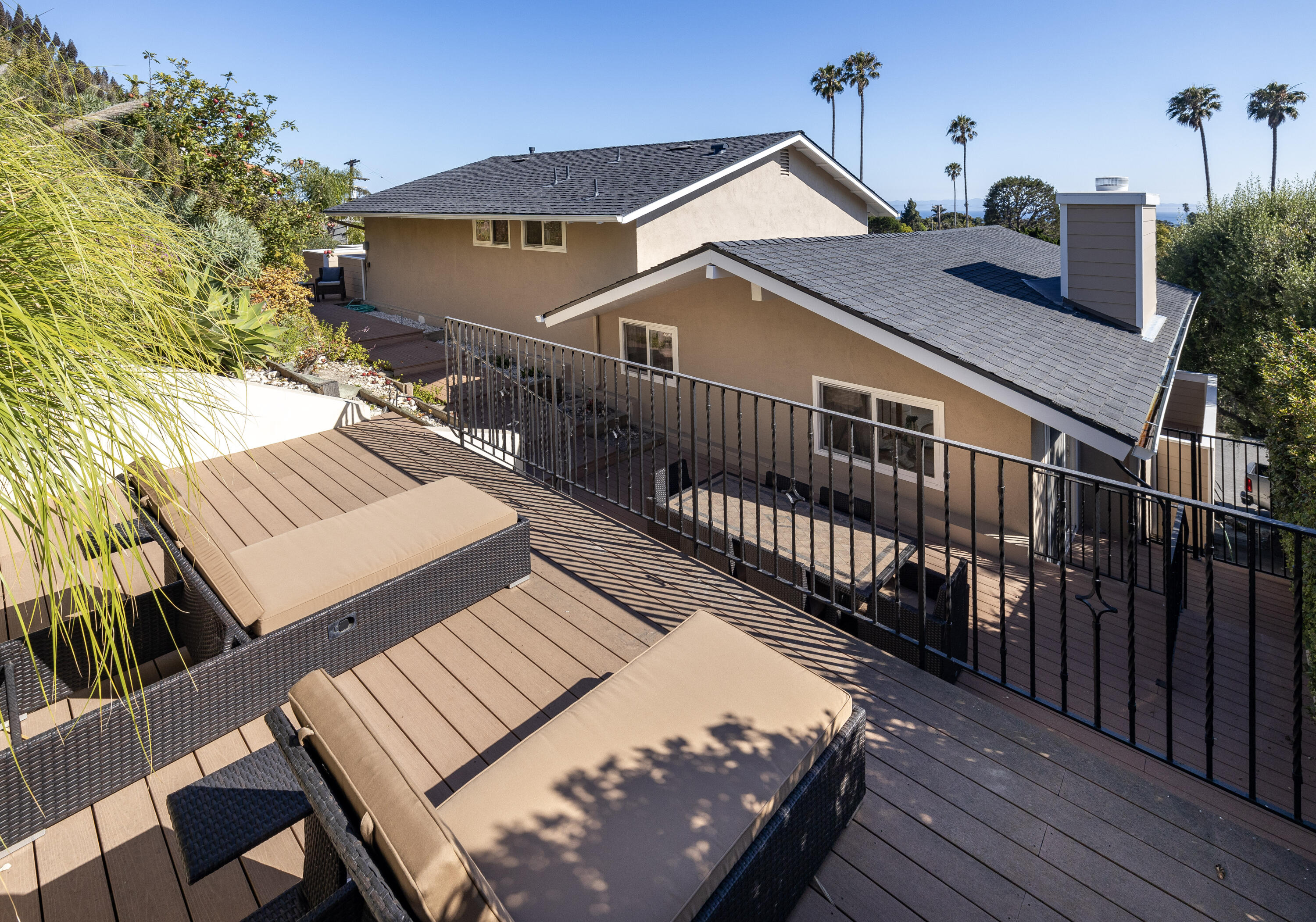 425 Fellowship Road Santa Barbara, CA 93109 - Photo 15 of 20 a view of a house with wooden deck