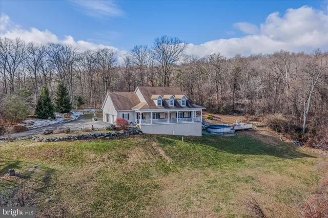 a house with trees in front of it