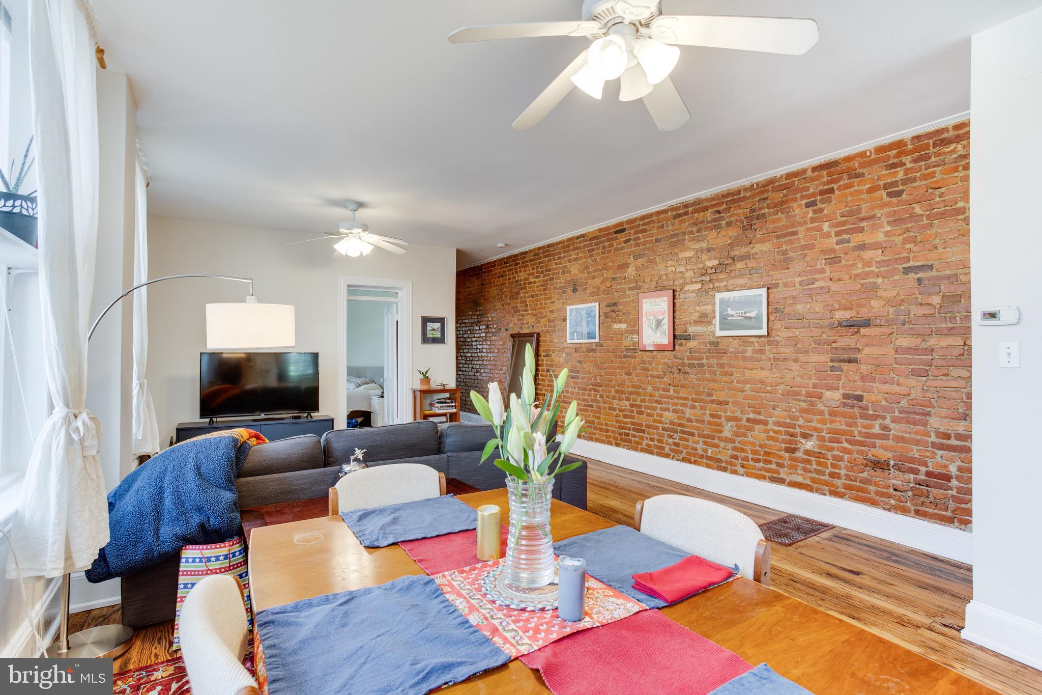 1948 3rd Street Northwest Washington, DC 20001 - Photo 13 of 32 Unit #1 Living Room Dining area