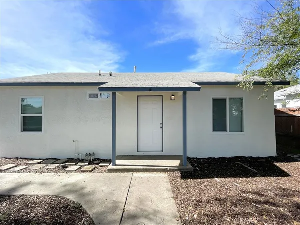 a front view of a house