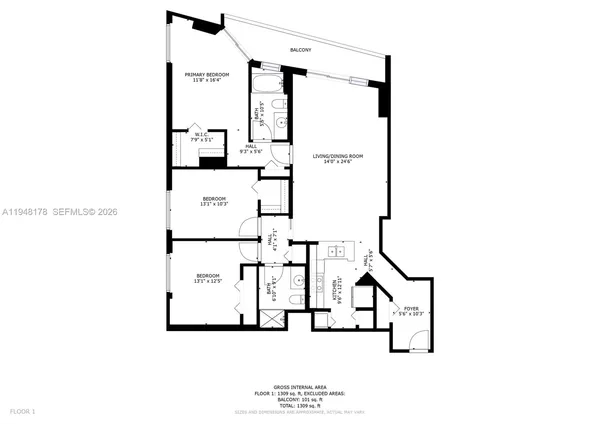 $1,050,000 | 325 South Biscayne Boulevard, Unit 2226, Miami, FL 33131